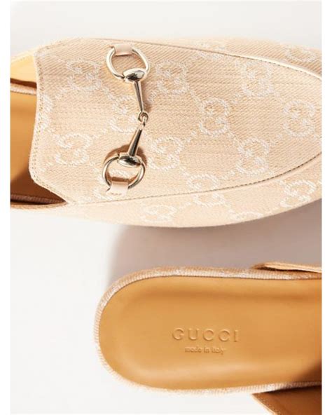 white gucci backless loafers|Gucci loafers white princetown.